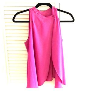 Wrap blouse top- fuschia